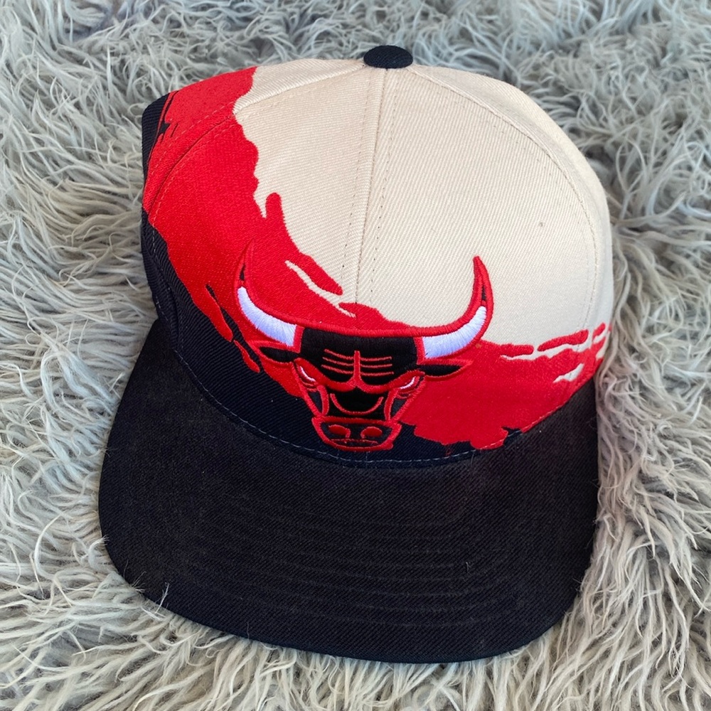Mitchell & Ness Chicago Bulls Flat Brim Snapback Adjustable Embroidered